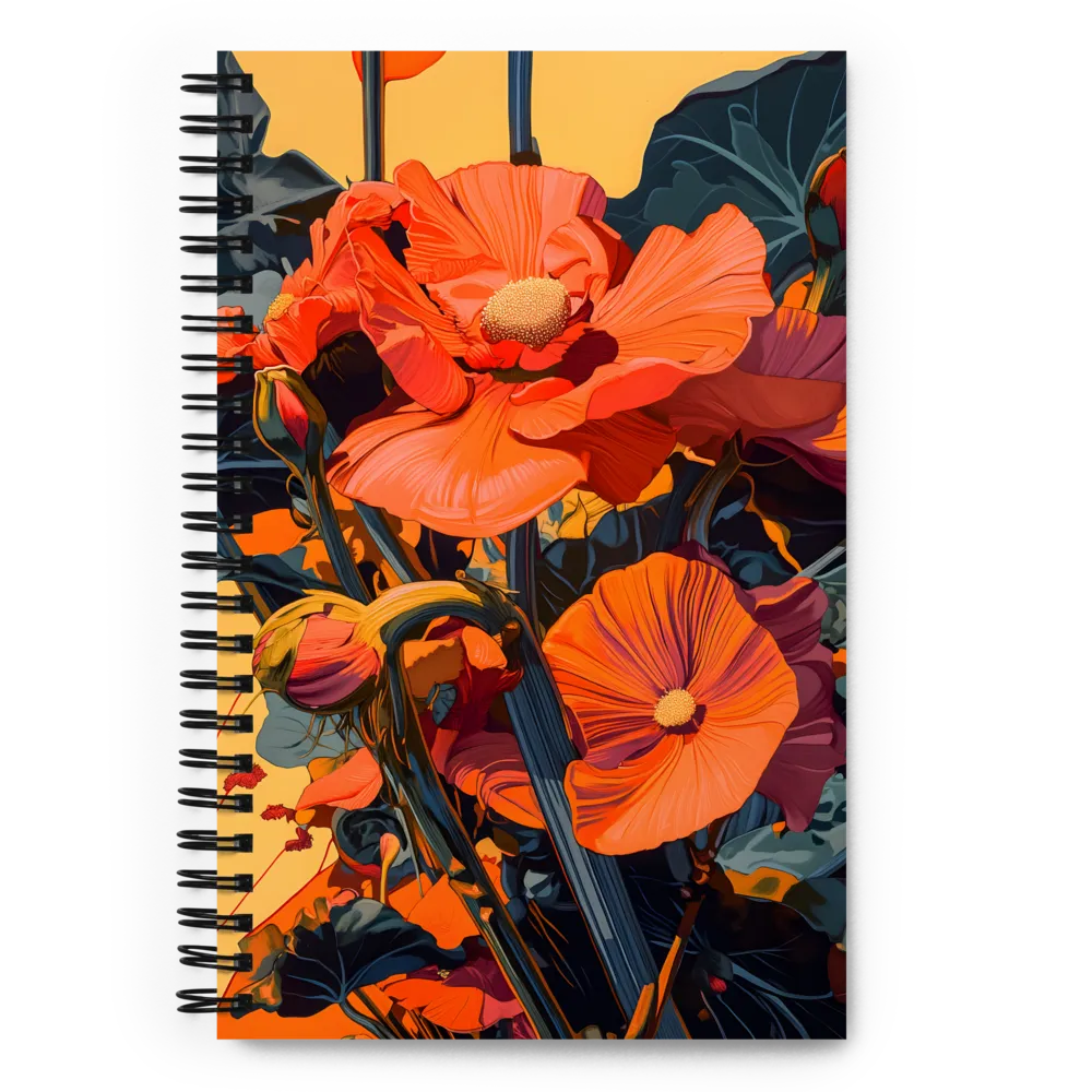 Vibrant Poppy Bloom 
 Spiral Notebook | 140 pages