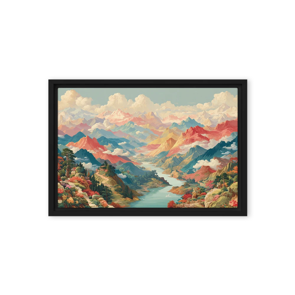 Chroma Peaks Valley | Art Print