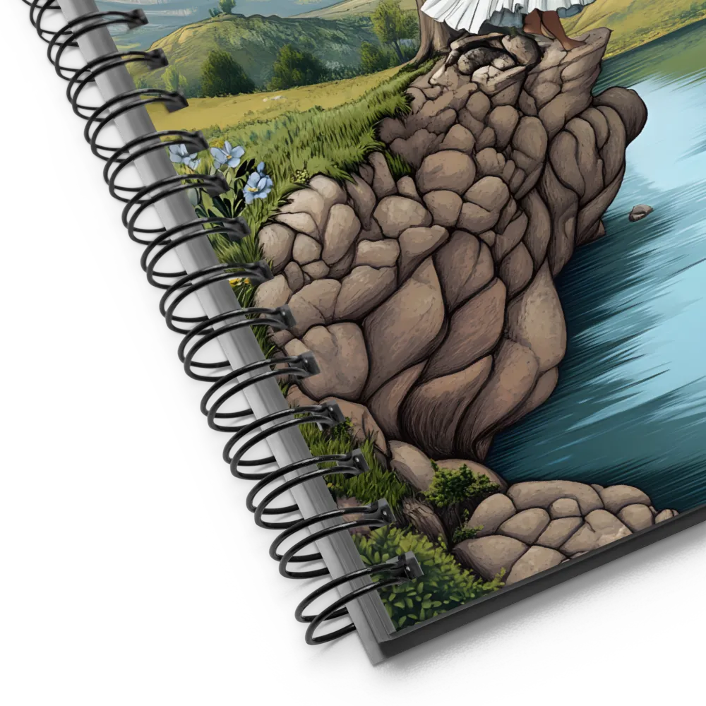 Contemplation on the Cliff 
 Spiral Notebook | 140 pages