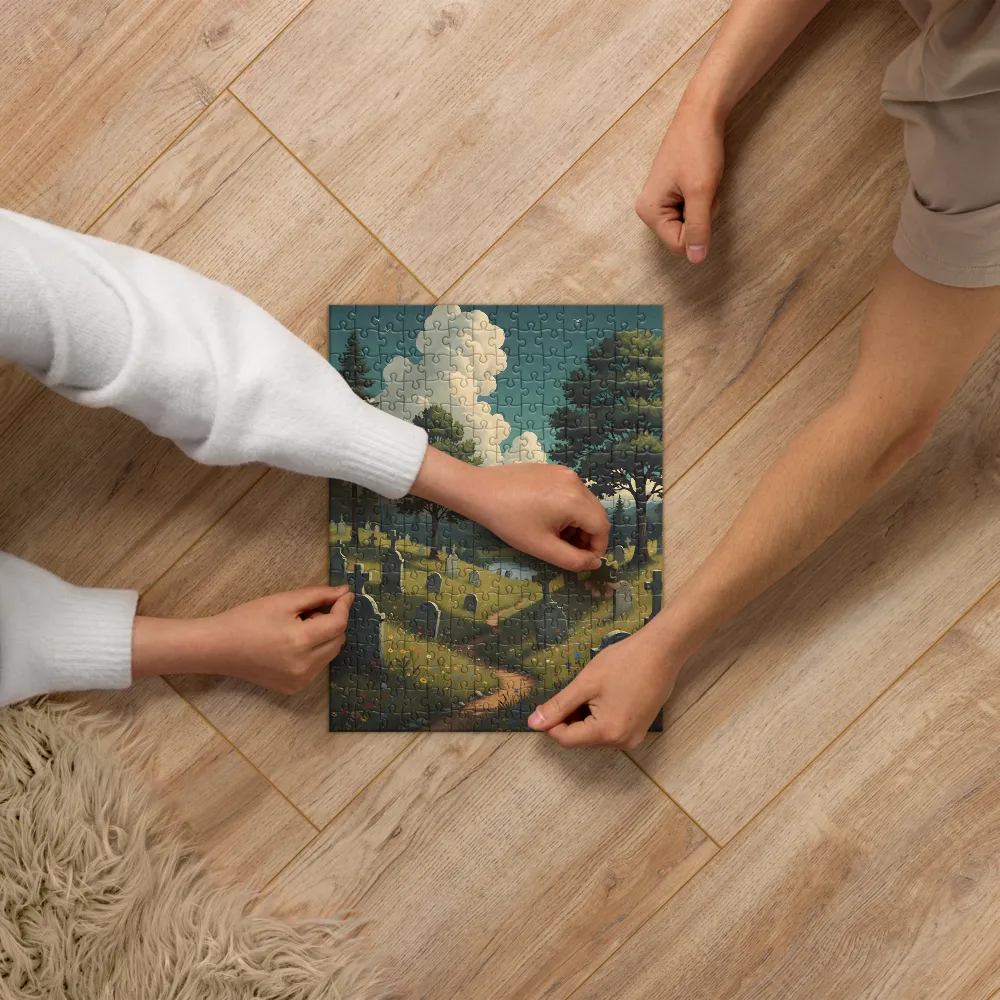 Meadow of Remembrance 
 Jigsaw Puzzle in Tin Box