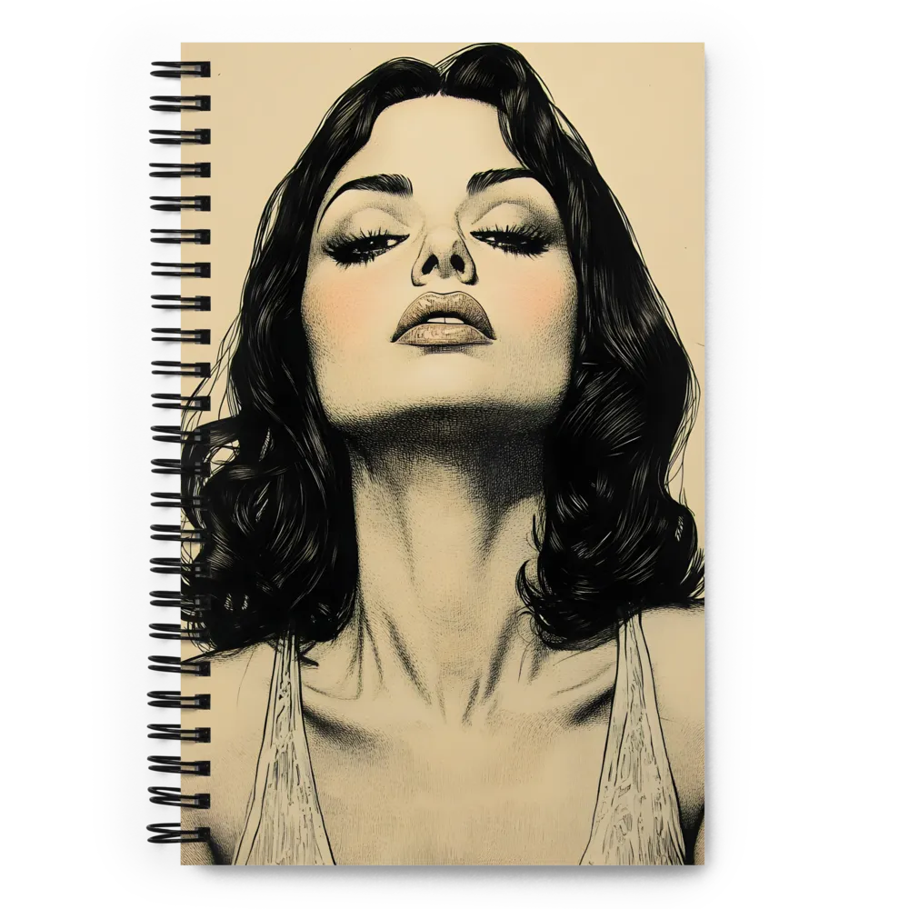 Hypnotic Gaze Portrait 
 Spiral Notebook | 140 pages