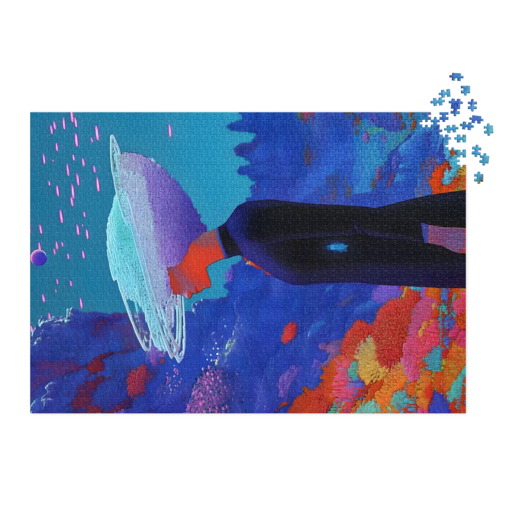 Cosmic Bloom 
 Jigsaw Puzzle in Tin Box