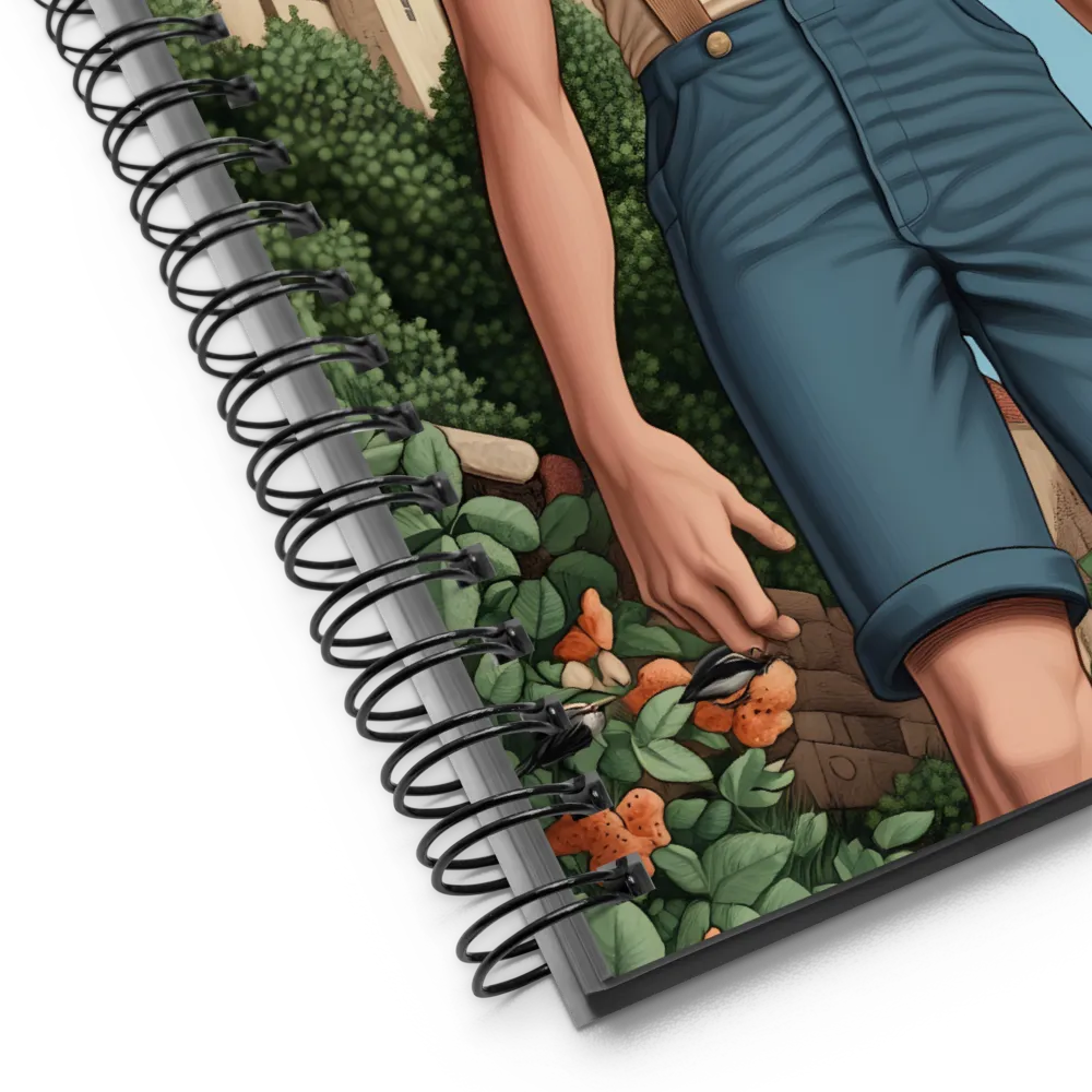 Daydreamer with Birds 
 Spiral Notebook | 140 pages