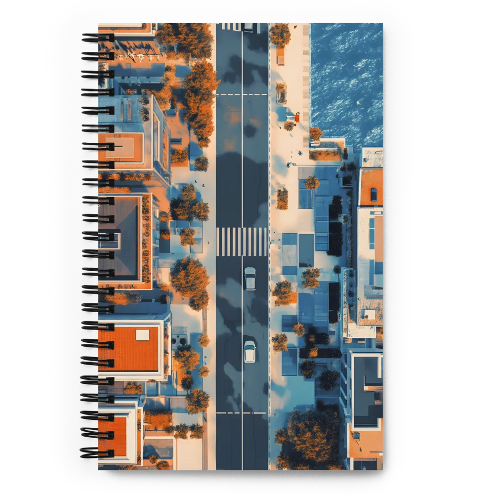 Urban Coastline Serenity 
 Spiral Notebook | 140 pages