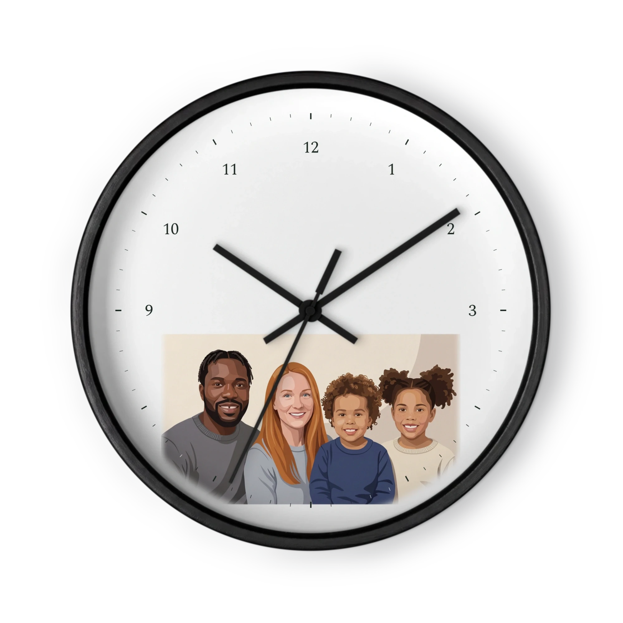 Portrait Clock — Flat Realism