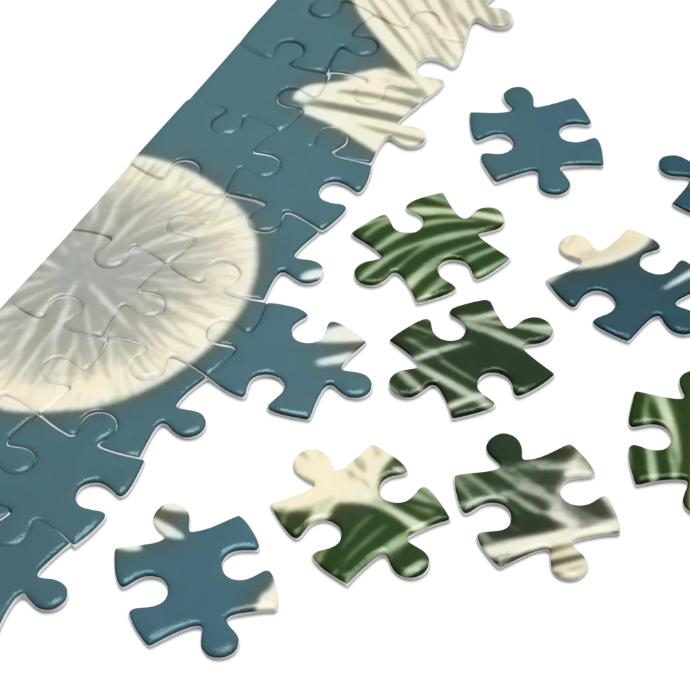 Reflexo da Garça ao Luar 
 Puzzle em caixa de metal