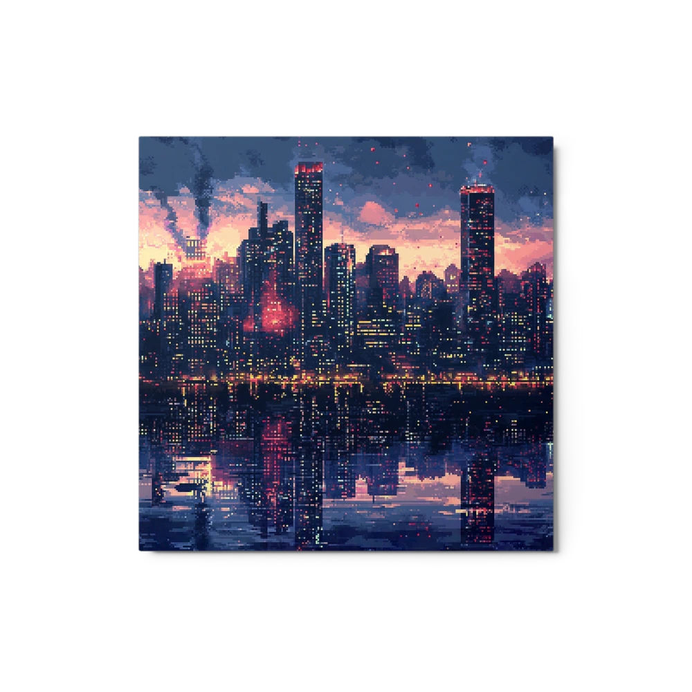Vibrant Cityscape at Dusk | Art Print