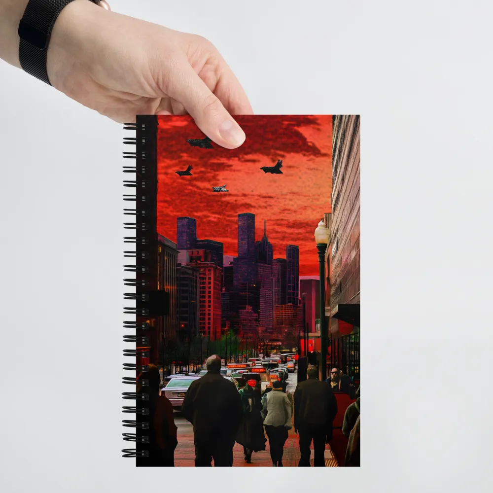 Crimson Apocalypse City 
 Spiral Notebook | 140 pages
