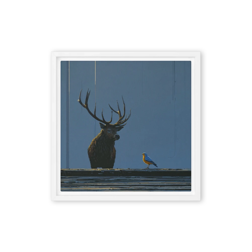 The Stag and the Songbird | Art Print