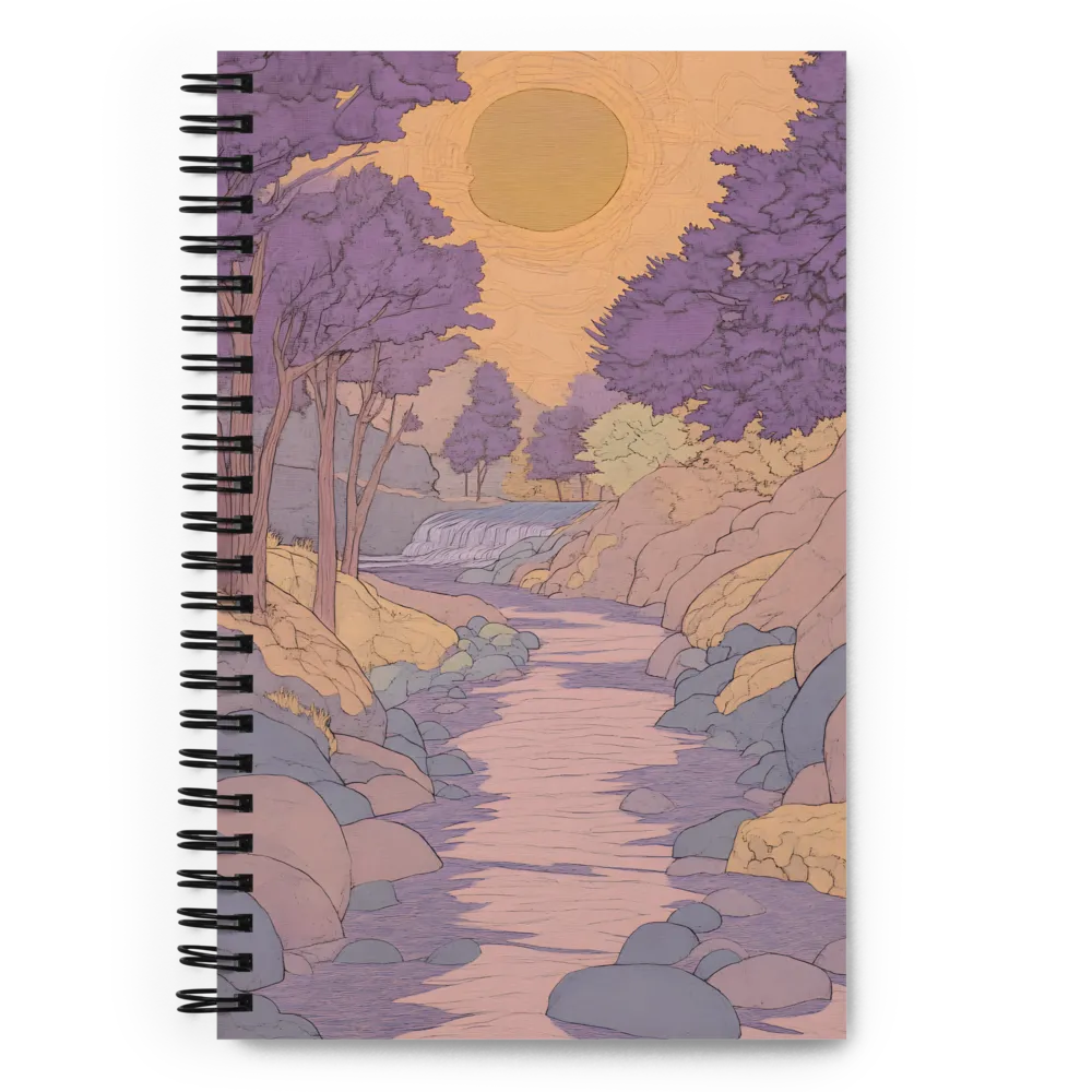 Whispers of a Lavender Stream 
 Spiral Notebook | 140 pages