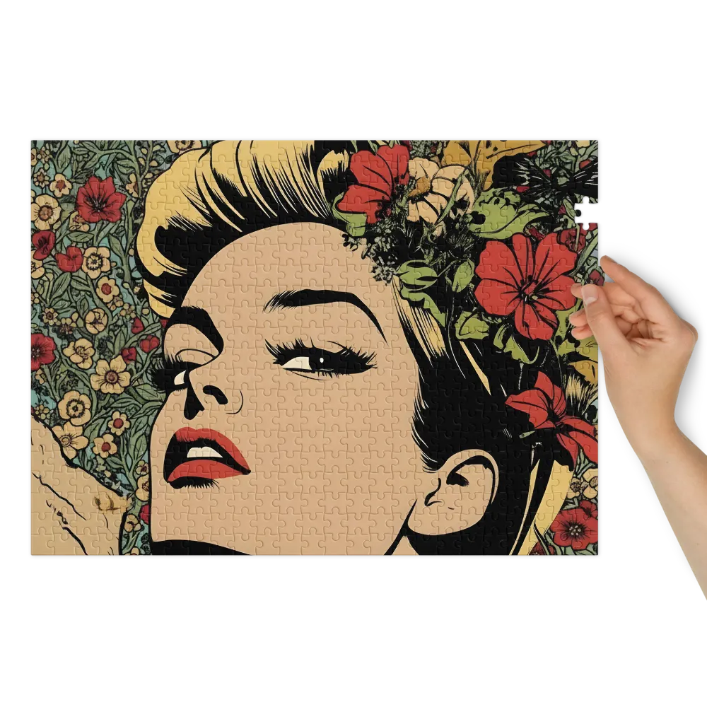 Muse in Bloom 
 Jigsaw Puzzle in Tin Box