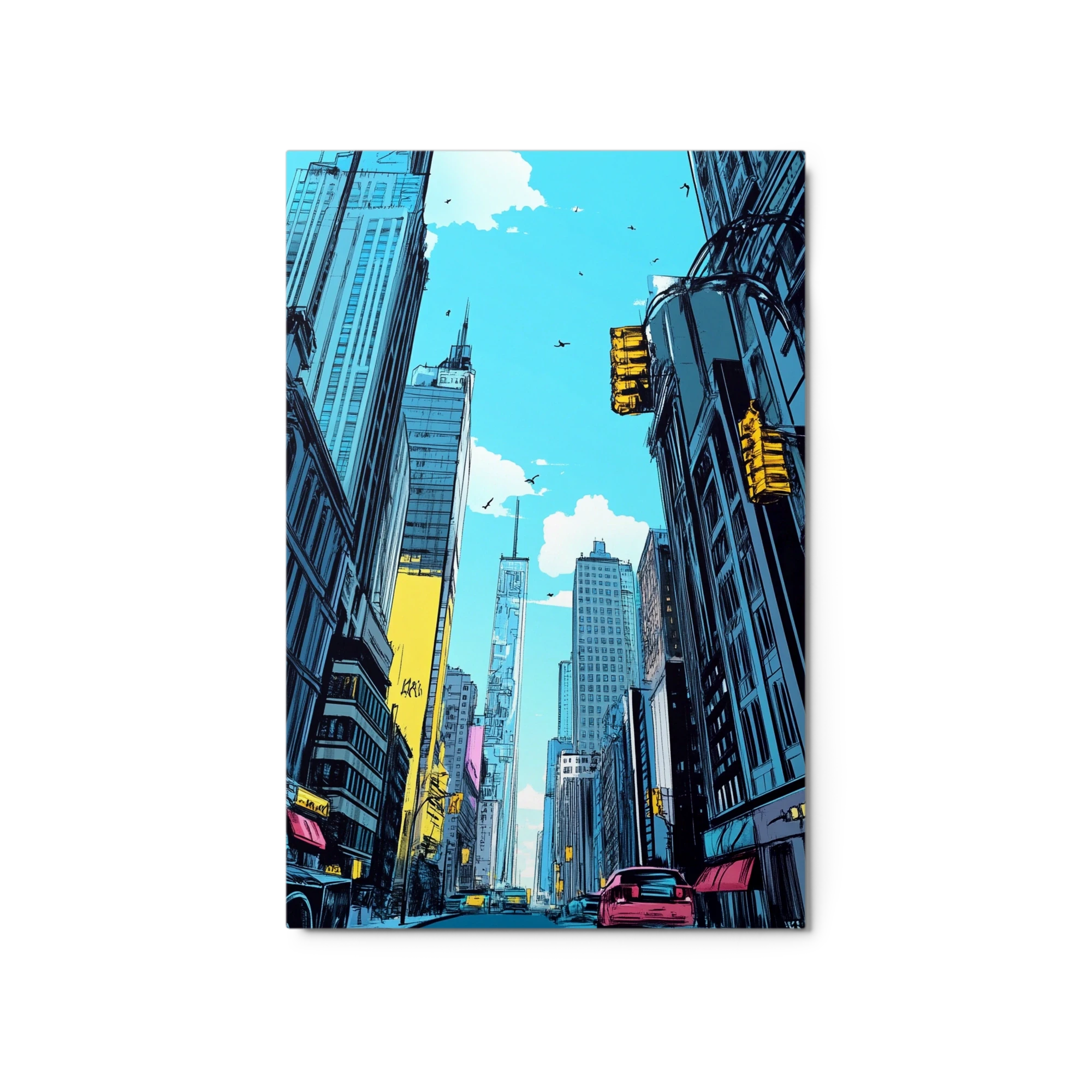 Vibrant Cityscape Illustration
