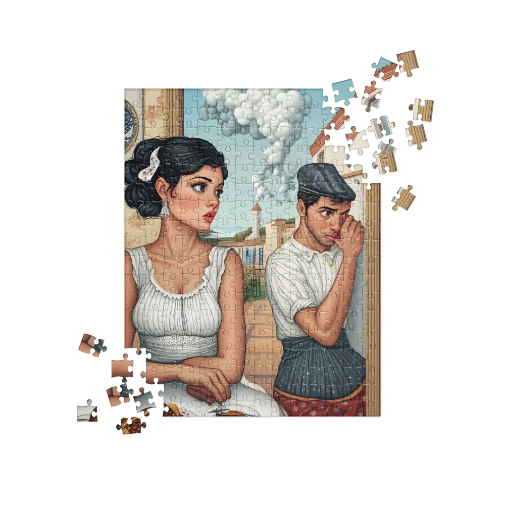 Unspoken Words at the Cafe 
 Jigsaw Puzzle