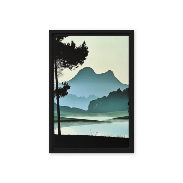 Misty Mountain Serenity | Art Print