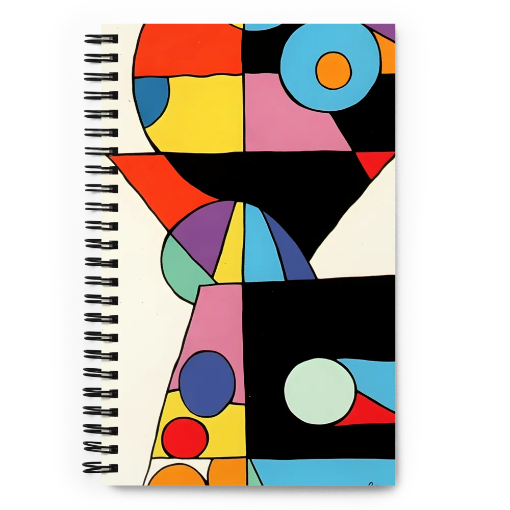 Abstract Geometric Composition 
 Spiral Notebook | 140 pages