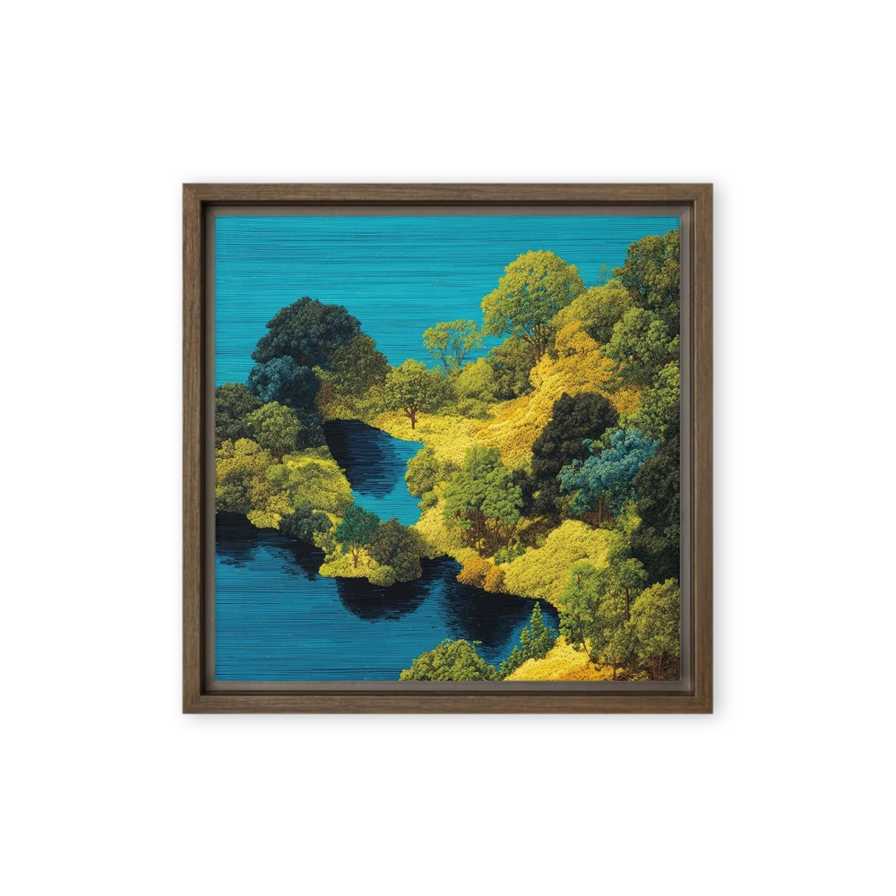 Verdant Lake Basin | Art Print