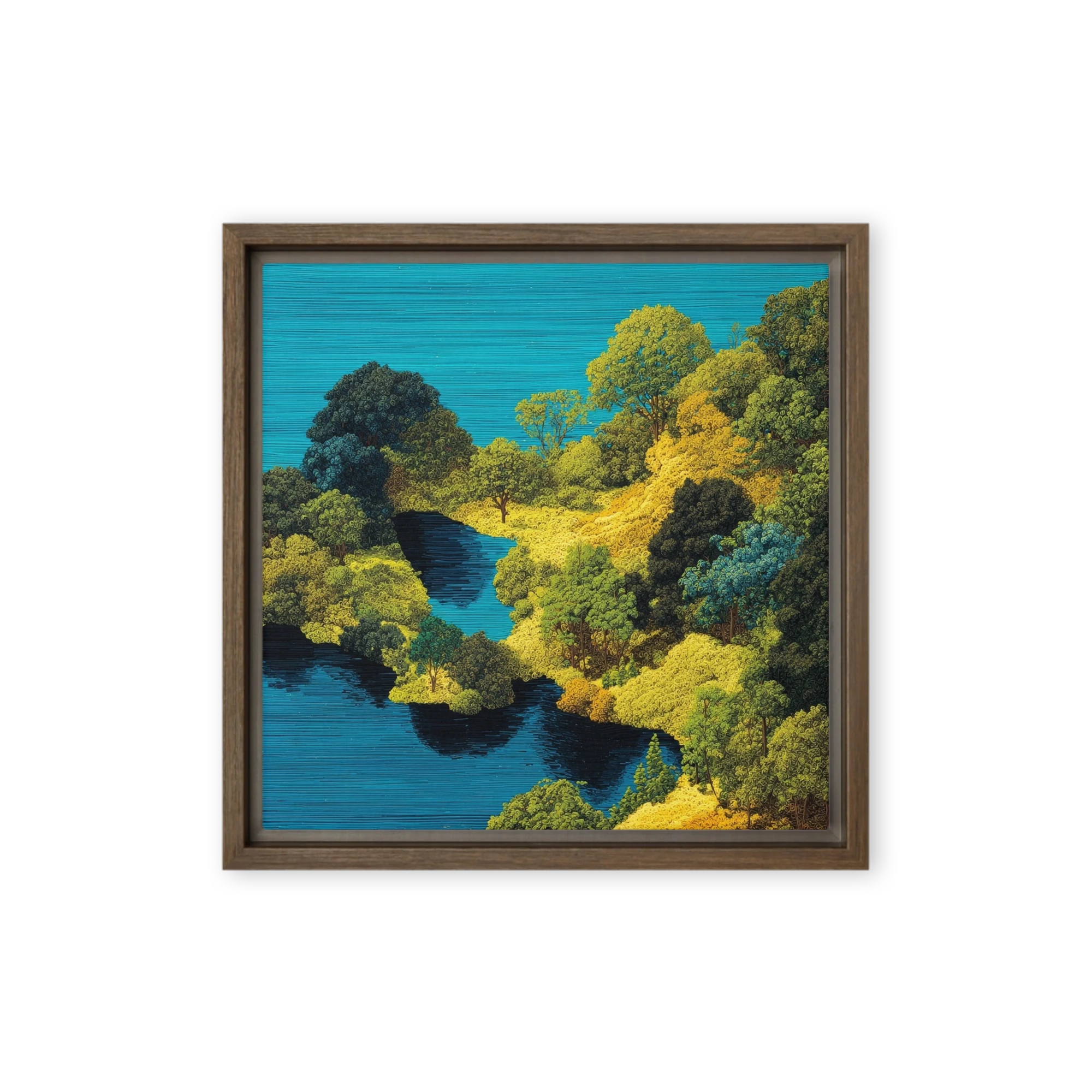 Verdant Lake Basin | Art Print