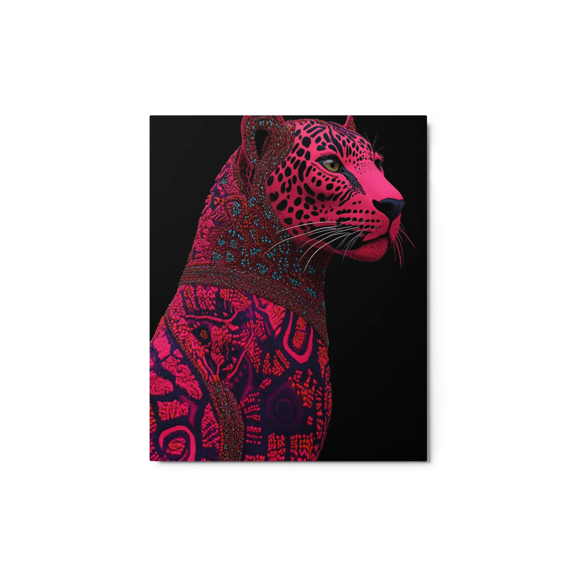 Vibrant Pink Leopard Art
