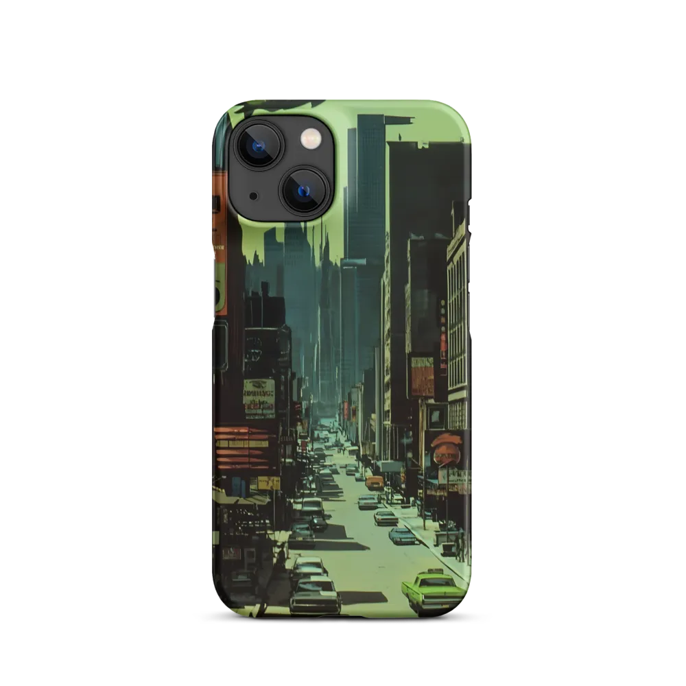 Retro-Futuristic Cityscape | Phone Case