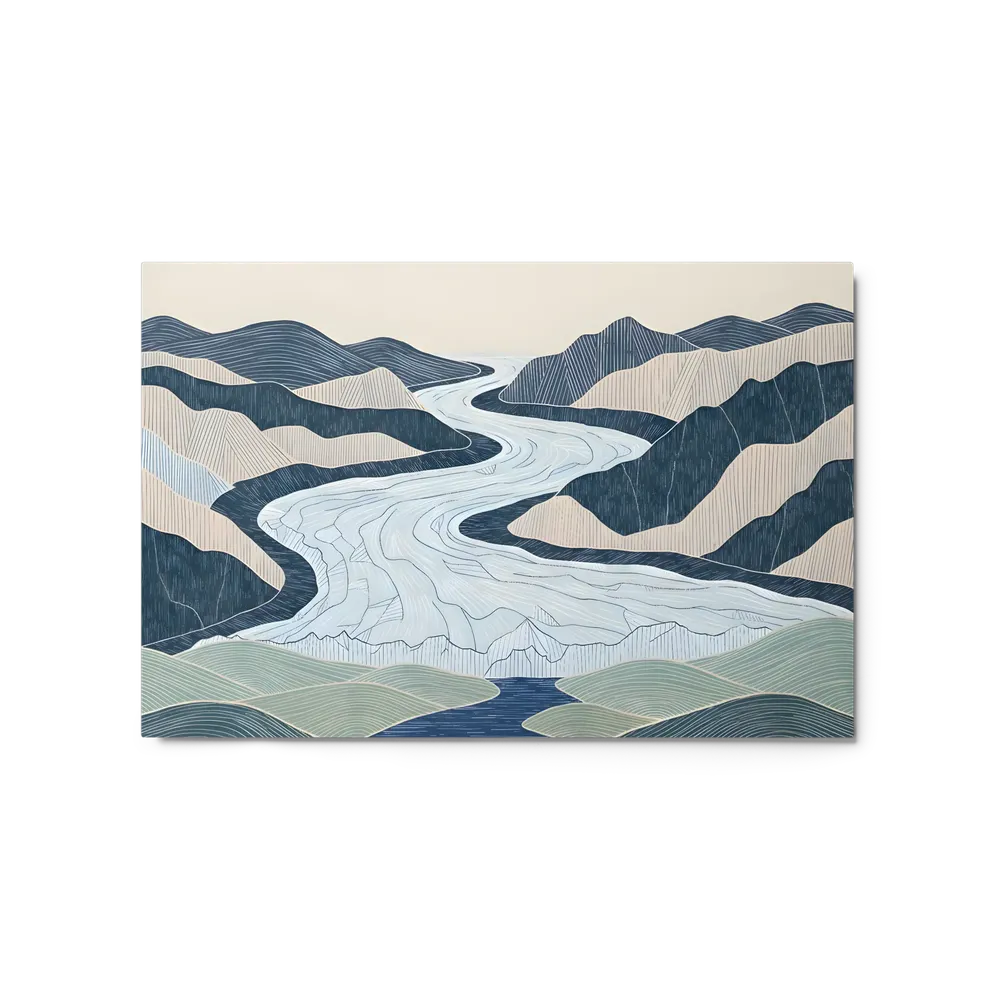 Glacier River Valley | Art Print