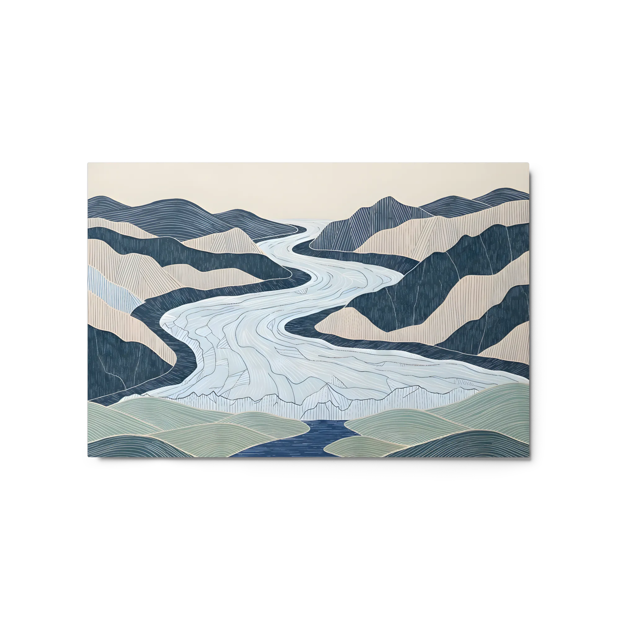 Winding Frozen Valley