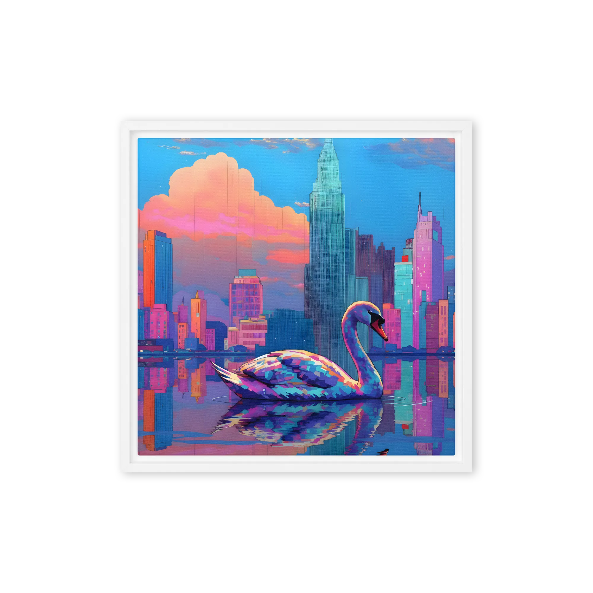 Neon Swan Skyline