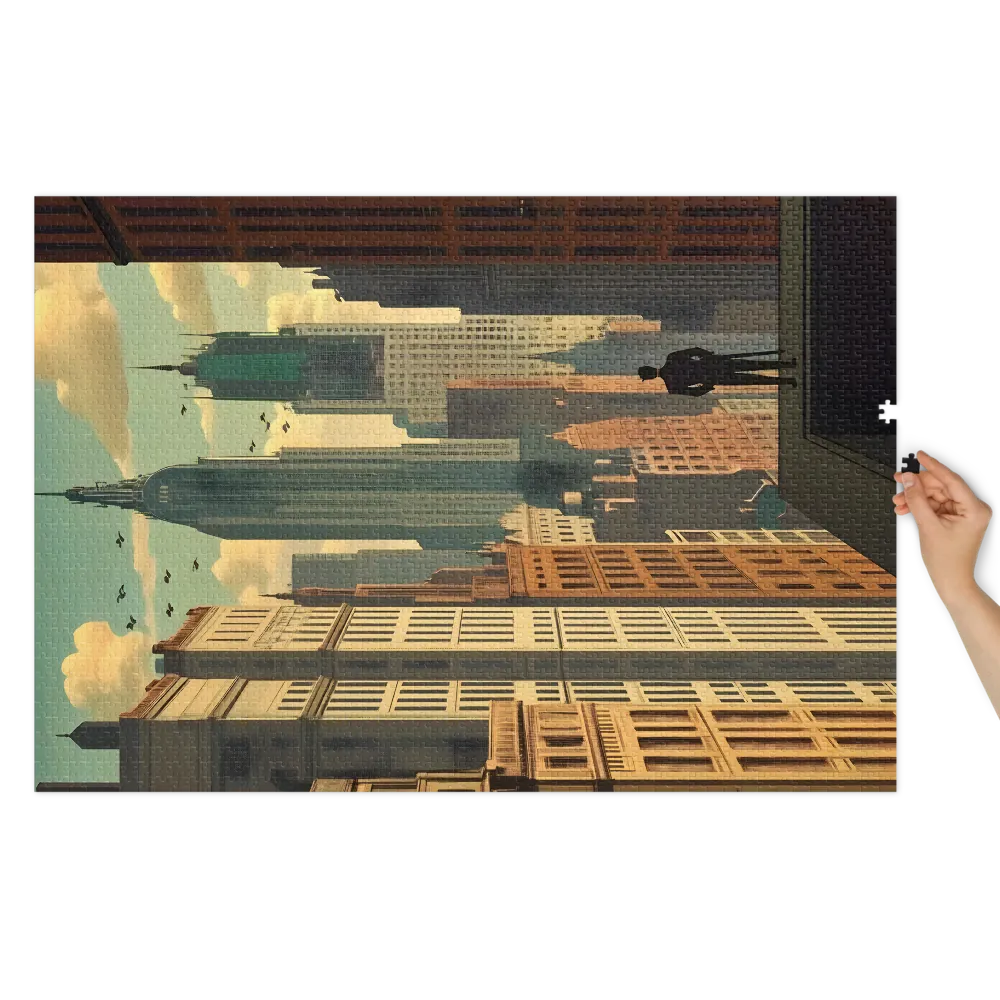 Cityscape with Skyscrapers | Jigsaw Puzzle (252/520 pieces)