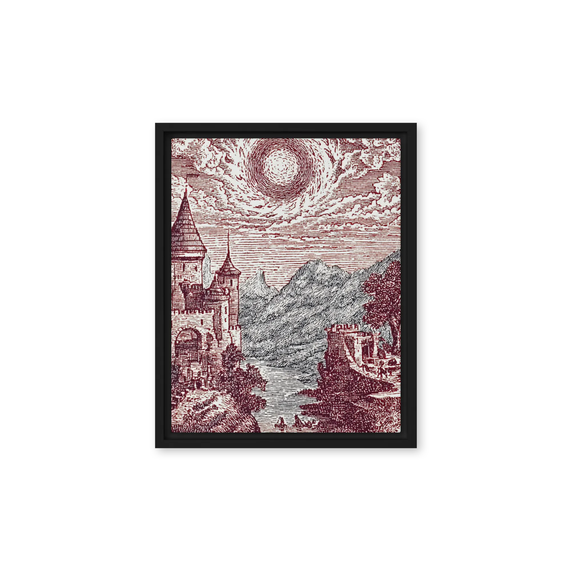 Fantastical Engraved Landscape