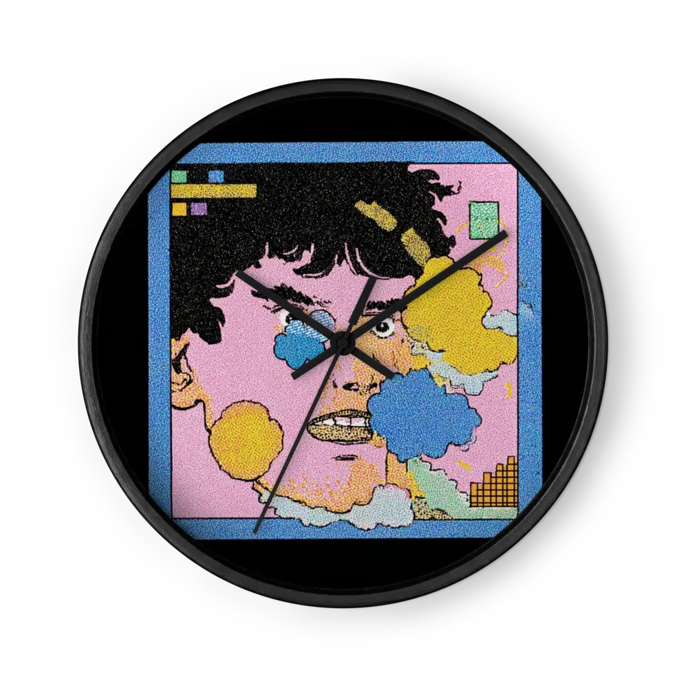Surreal Pop Portrait | Wall Clock