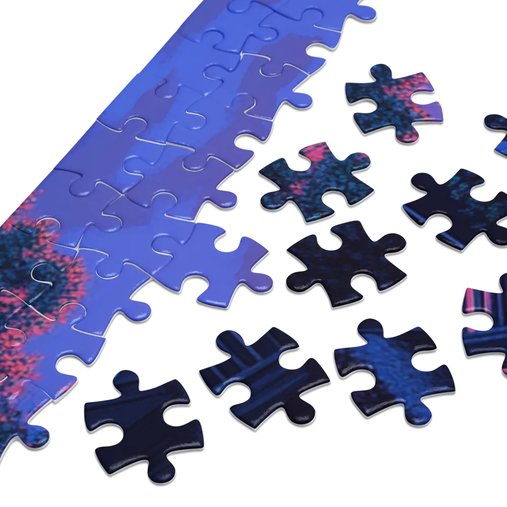 Twilight Balcony View 
 Jigsaw Puzzle in Tin Box