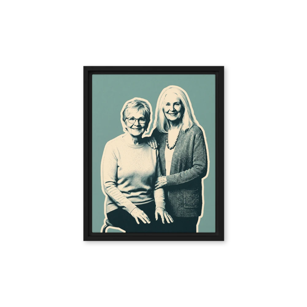Family Portrait — Duotone Screenprint