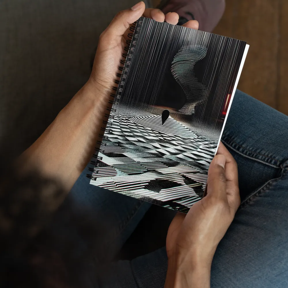 Digital Glitch Labyrinth 
 Spiral Notebook | 140 pages