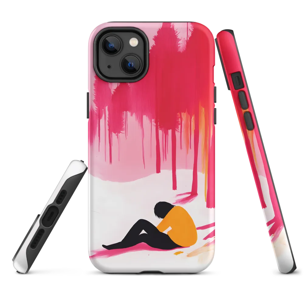 Abstract Silhouette and Trees | Phone Case