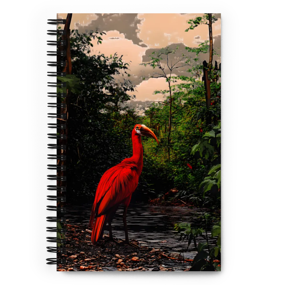 Crimson Sentinel of the Rainforest 
 Spiral Notebook | 140 pages