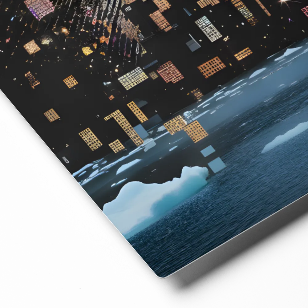 Melting Gaze of the Glacier 
 Metal Print | 16″x 20″