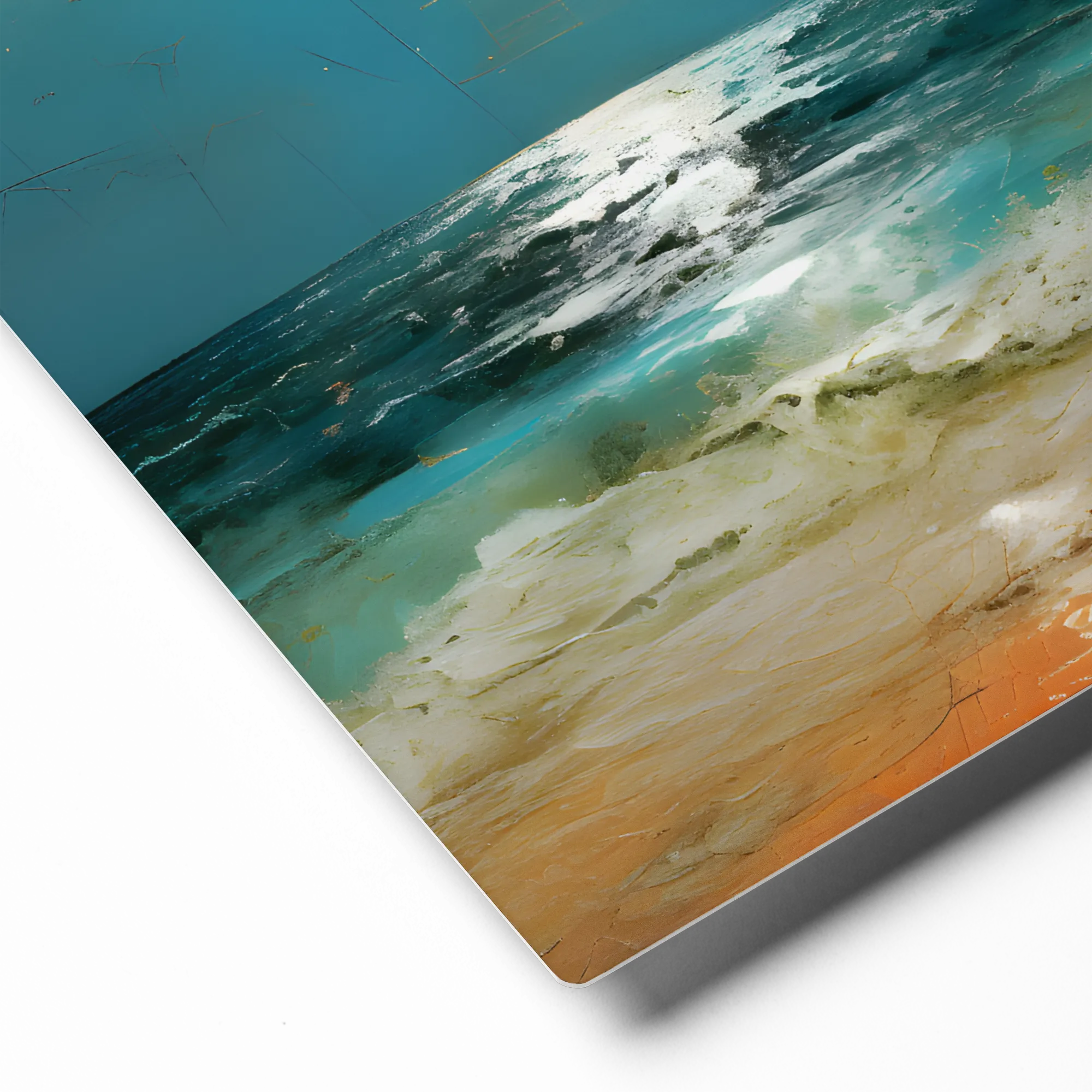 Moonlit Coastal Serenity 
 Canvas | 32″x 32″