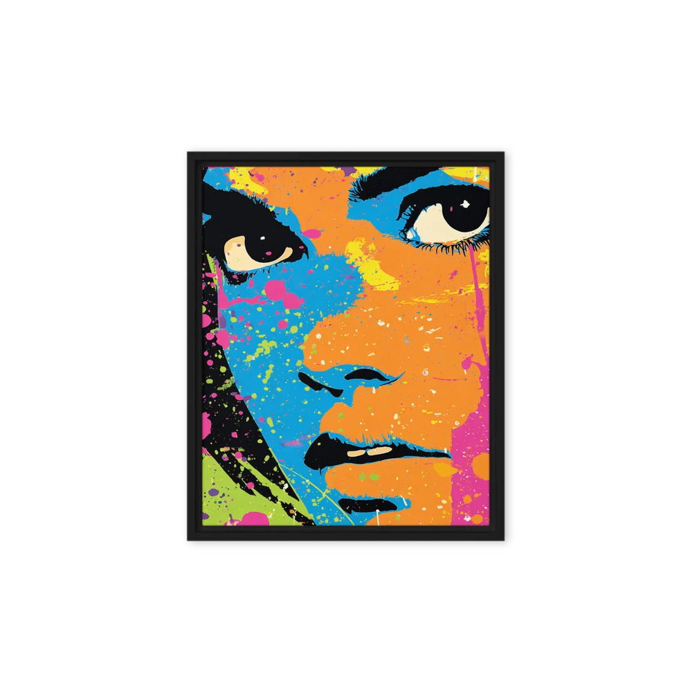 Vibrant Splatter Portrait | Art Print