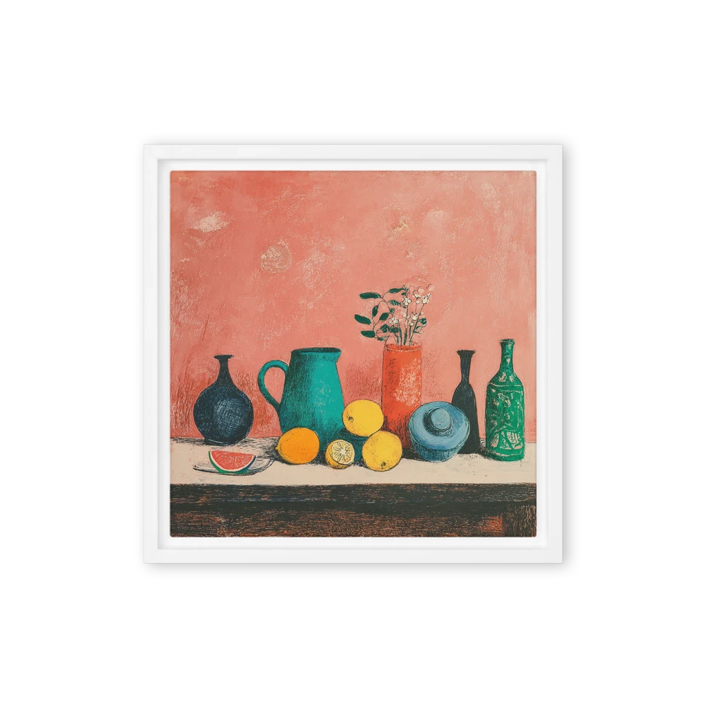 Still Life with Fruits and Vases | Art Print