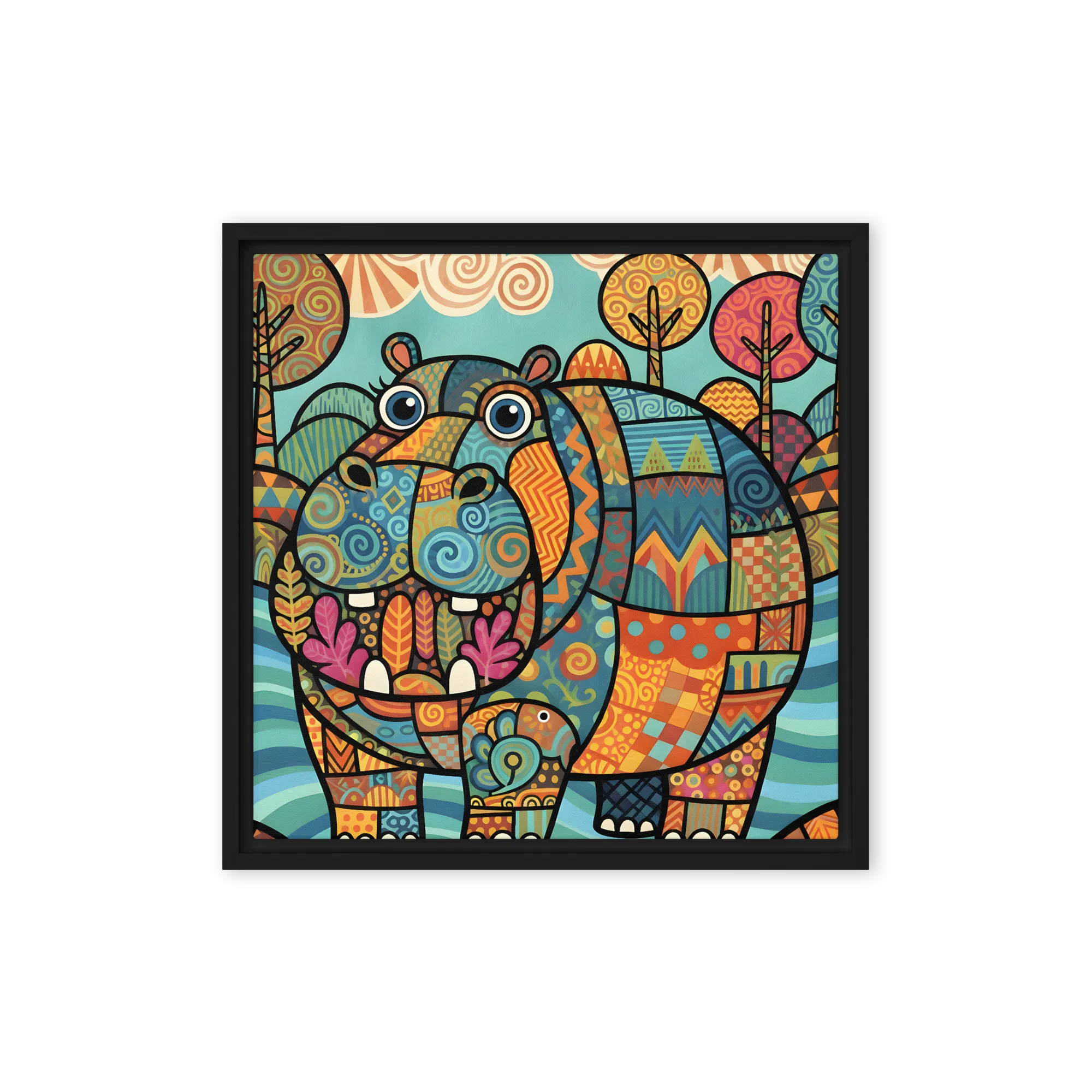 Mosaic Hippo