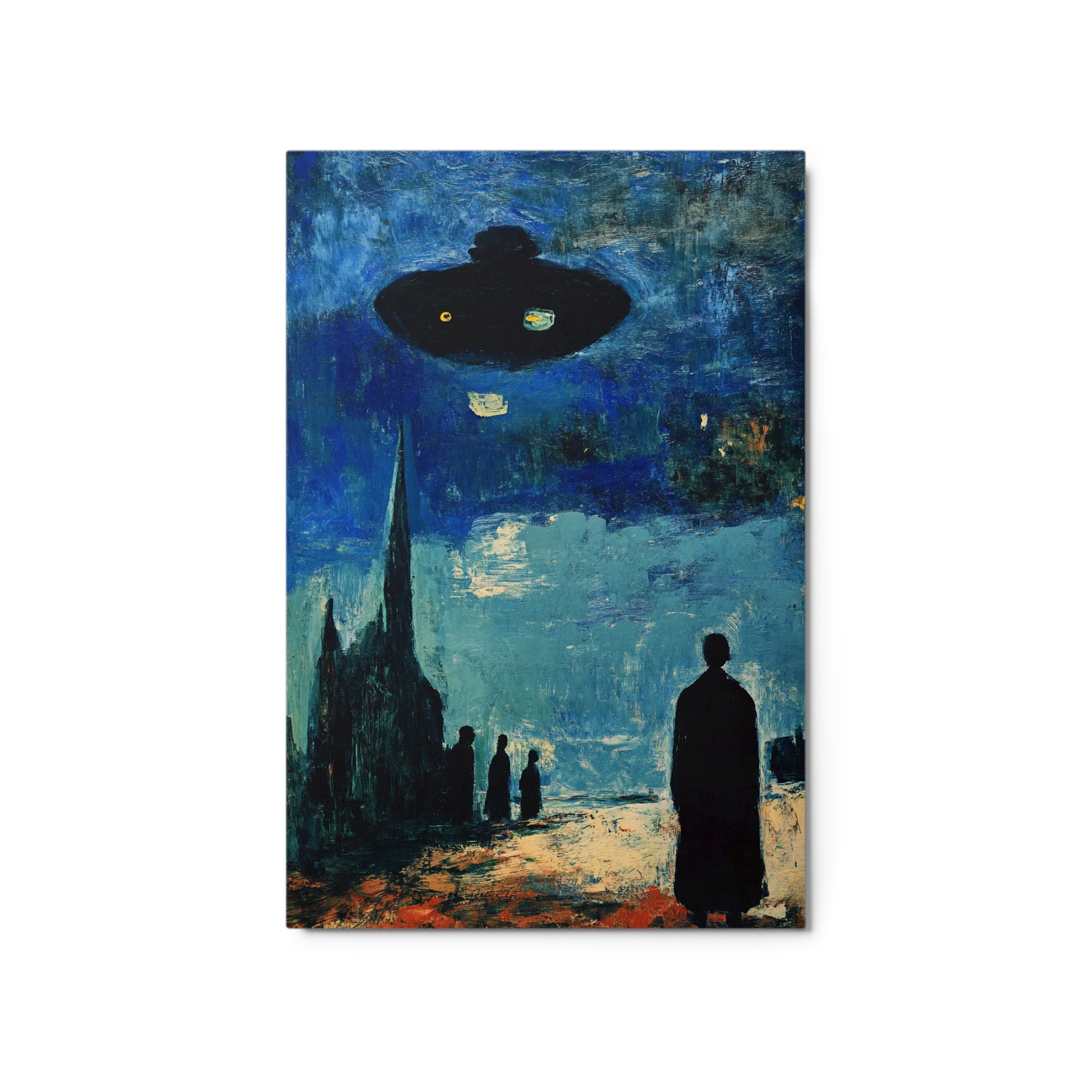 UFO in Blue Sky