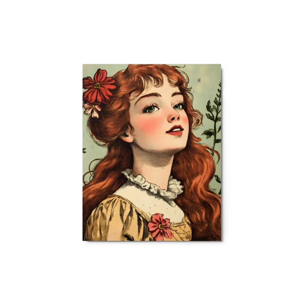 Vintage Portrait of Young Woman