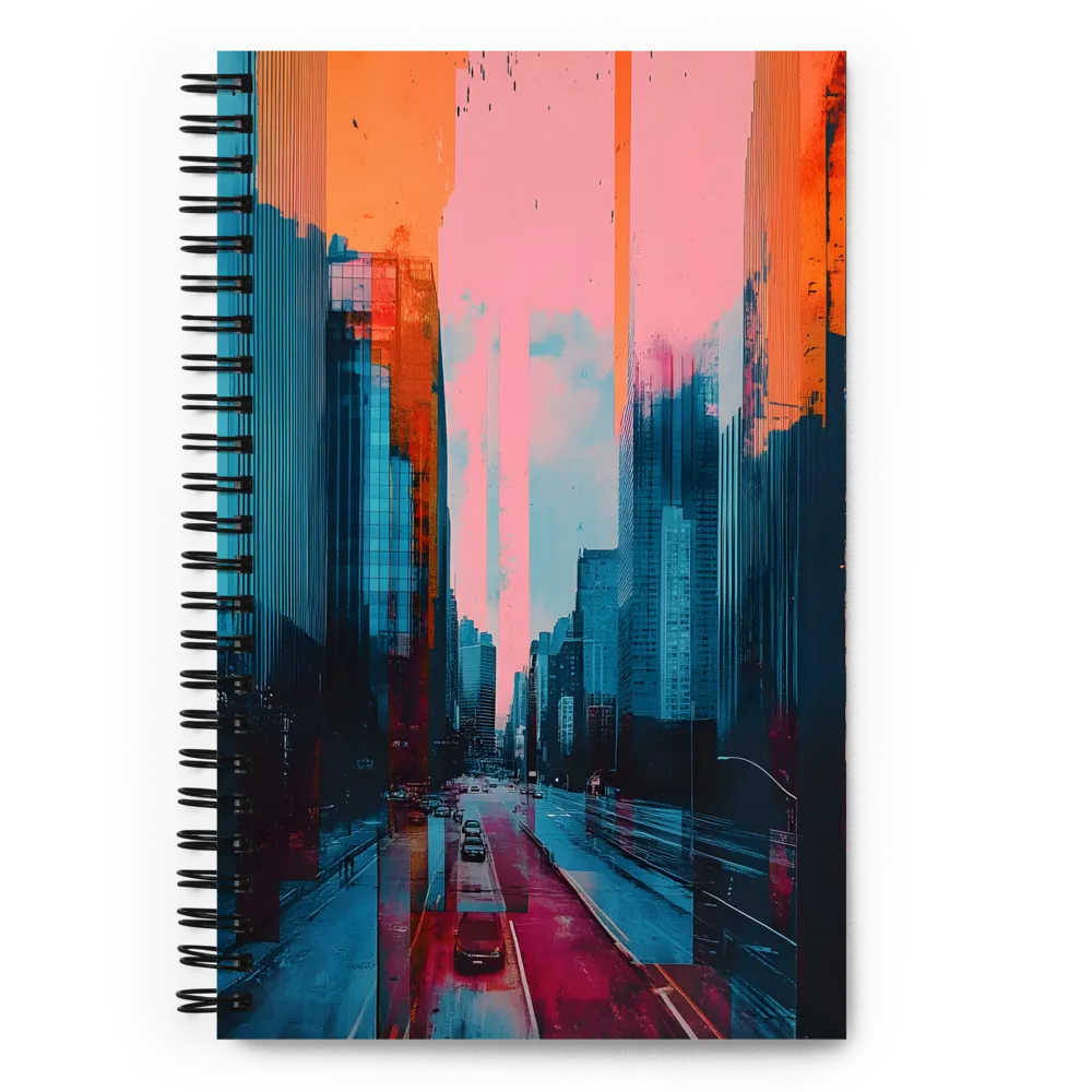 Urban Glitchscape 
 Spiral Notebook | 140 pages