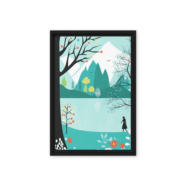 Reflective Lake Journey | Art Print