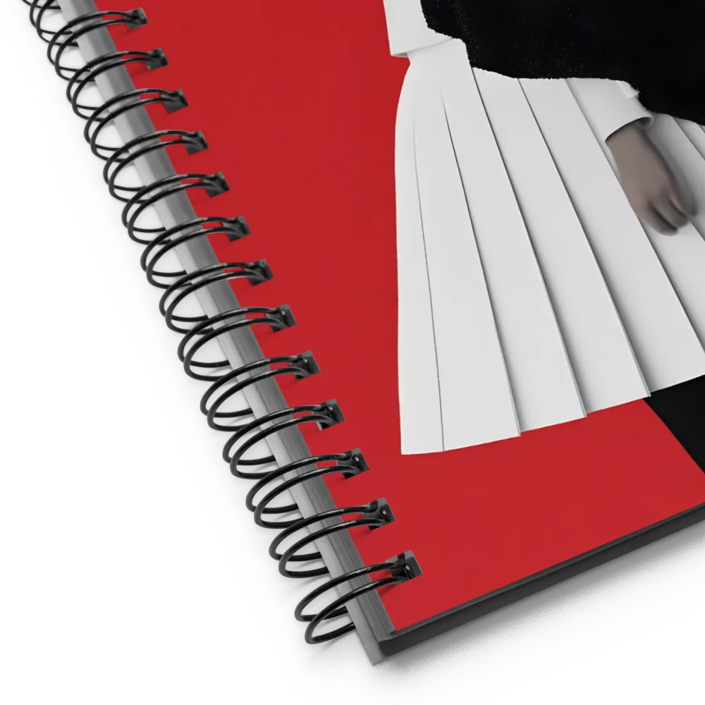Red Contrast Profile 
 Spiral Notebook | 140 pages