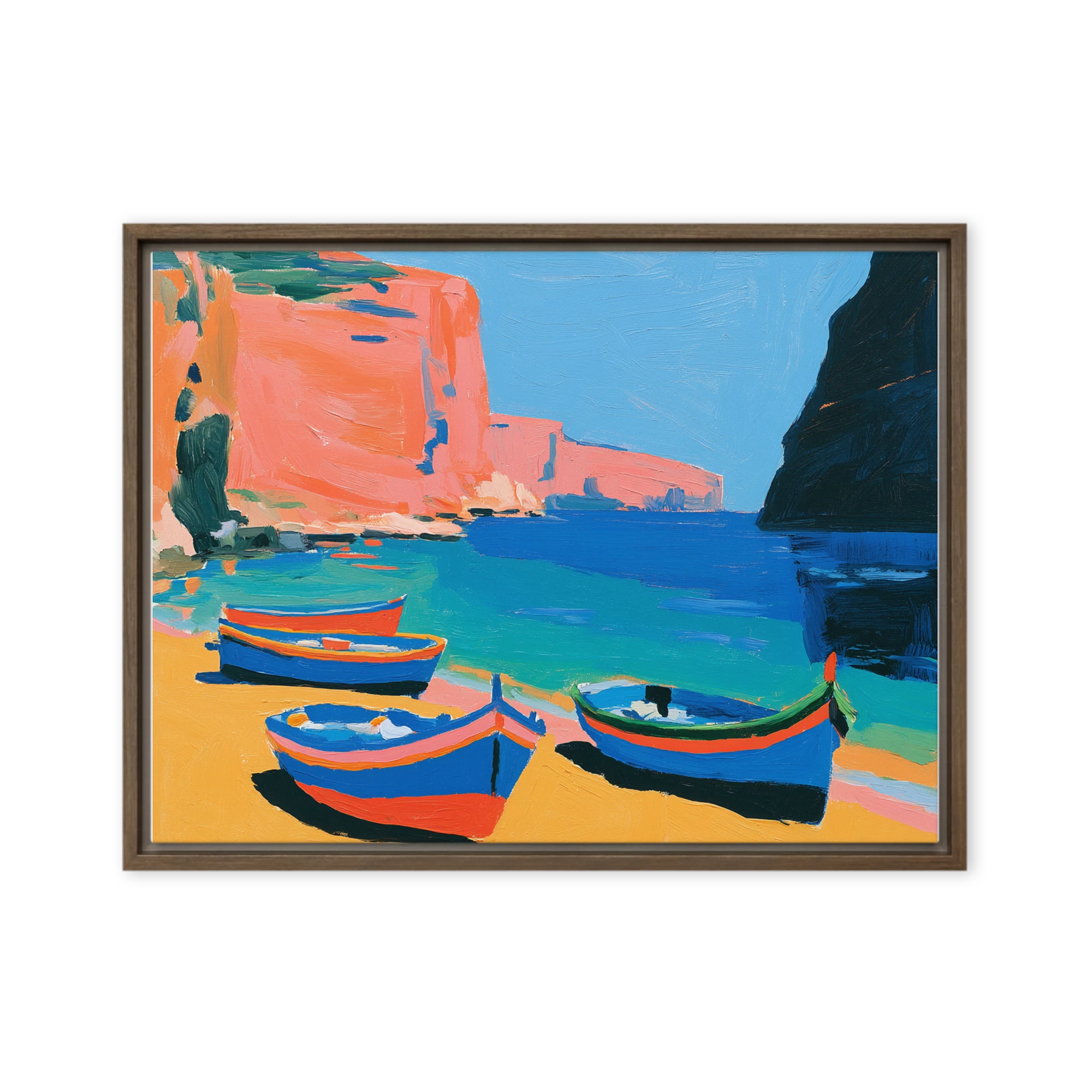 Cove of Azure Boats