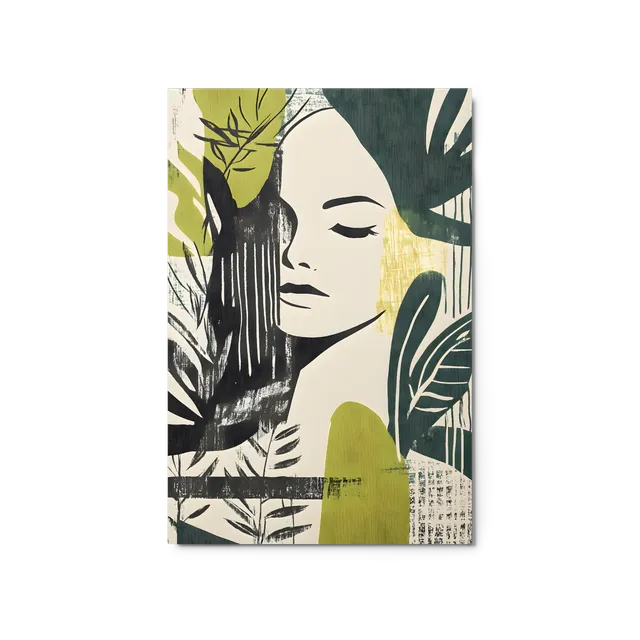 Serene Foliage Portrait 
 Canvas | 16″x 24″