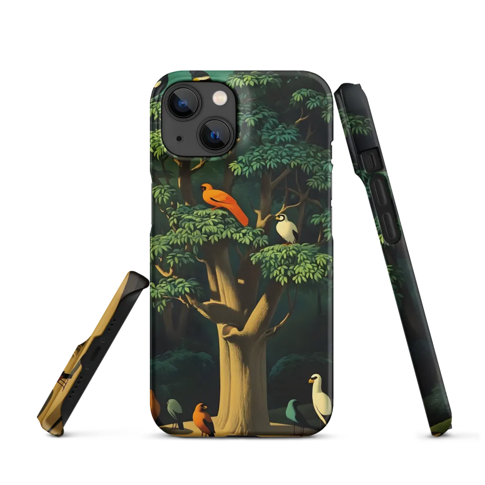 Surreal Tree with Colorful Birds | Phone Case