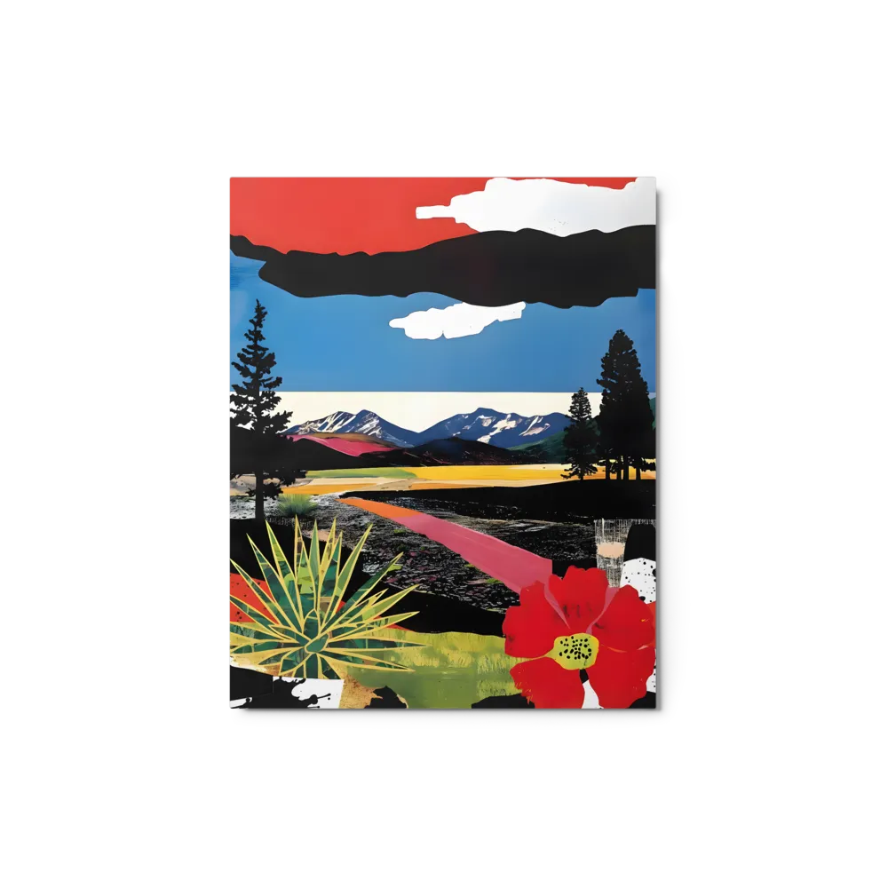 Vivid Horizon 
 Poster with White Frame | 12″x 18″
