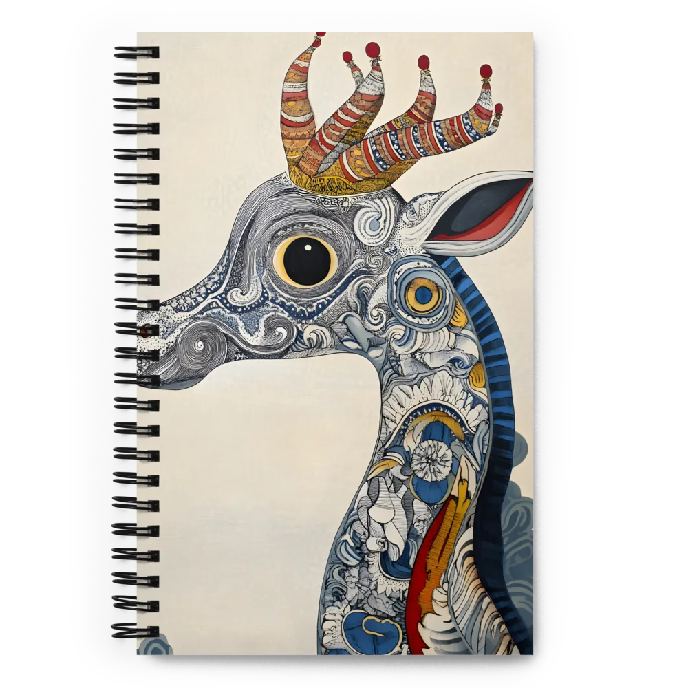Fantastical Ornate Stag 
 Spiral Notebook | 140 pages