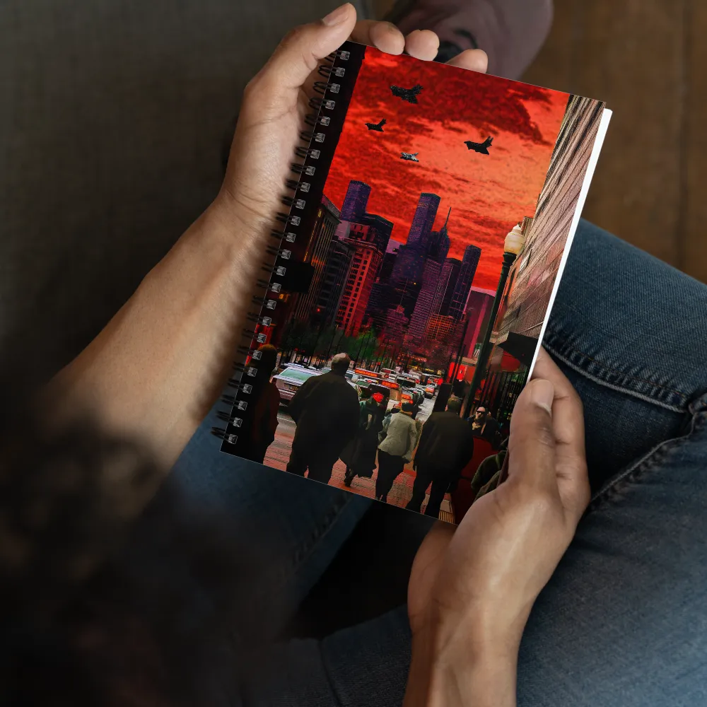 Crimson Apocalypse City 
 Spiral Notebook | 140 pages